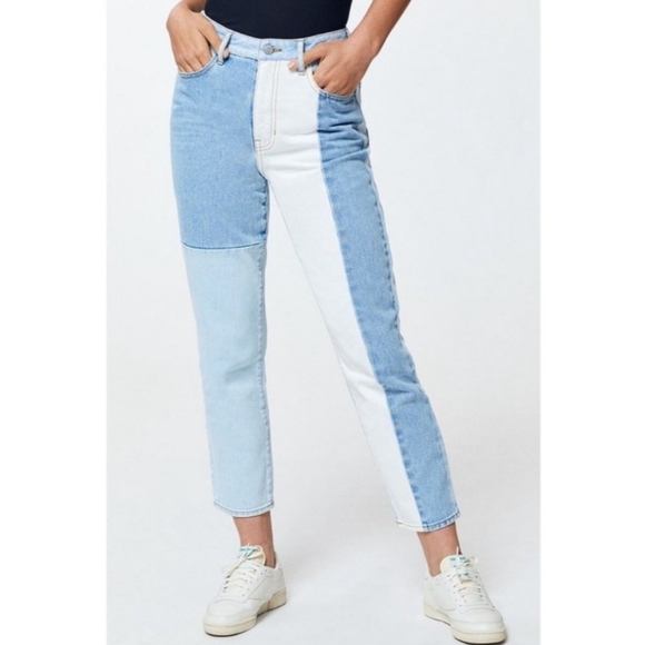 PacSun Mom Jeans Patchwork - Picture 3 of 10